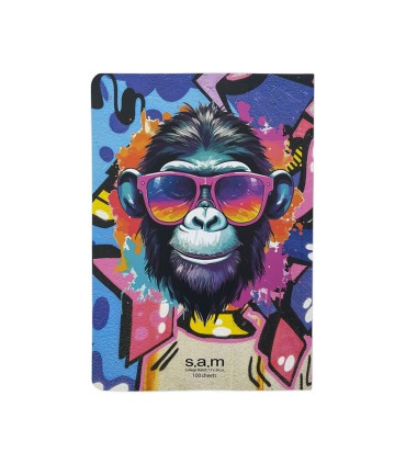 دفتر شومیز فانتزی 100 برگ سم- طرح Monkey