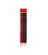 مداد مشکی - قرمز  کلاسیک شش گوش الیپون بسته 4 تایی (1+3)  - کد 8110002