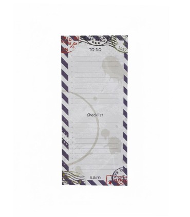 یادداشت چک لیست 52 برگ با پرفراژ سم - طرح نامه