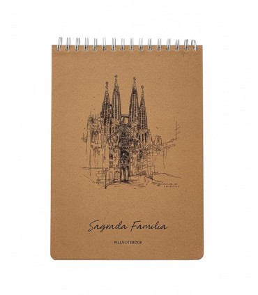 دفتر اسکیس A4 پیل - طرح Sagrada Familia