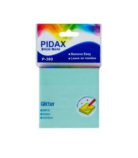 کاغذ یادداشت چسبدار (استیکی نوت) شفاف شاین دار پیداکس P-380 رنگ آبی