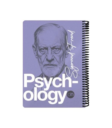 دفتر 100 برگ وزیری روانشناسی دات نوت سری چهره ها رنگ بنفش