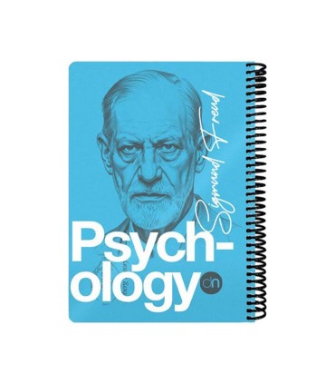 دفتر 100 برگ وزیری روانشناسی دات نوت سری چهره ها رنگ آبی