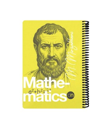 دفتر 100 برگ وزیری ریاضی دات نوت سری چهره ها رنگ زرد