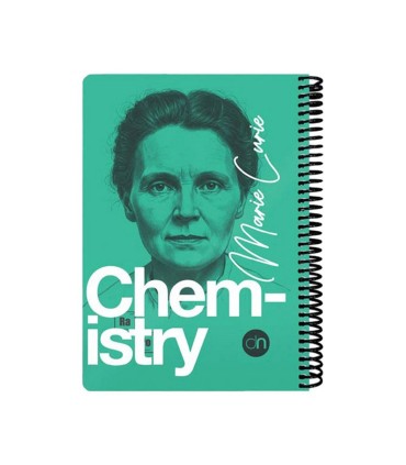 دفتر 100 برگ وزیری شیمی دات نوت سری چهره ها رنگ سبز