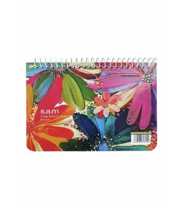 دفتر یادداشت سم با پرفراژ 10×15 سیم از 15 - طرح گلبرگ