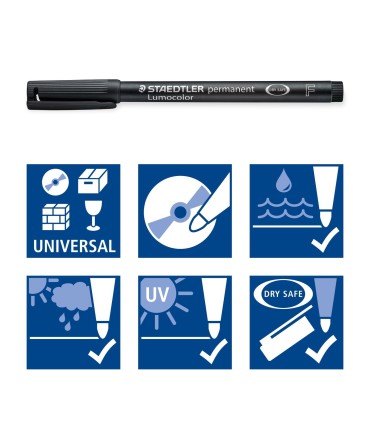 ماژیک چند منظوره استدلر مدل Lumocolor Permanent - قطر نوشتار F