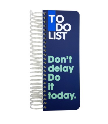دفتر سیمی TO-DO دات نوت 120 برگ طرح Don't Delay Do It Today