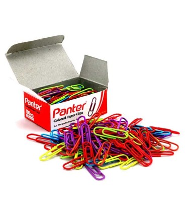 گیره کاغذ رنگی پنتر بسته 100 عددی