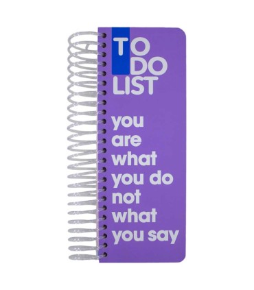 دفتر سیمی TO-DO دات نوت 120 برگ طرح you are what you do not what you say