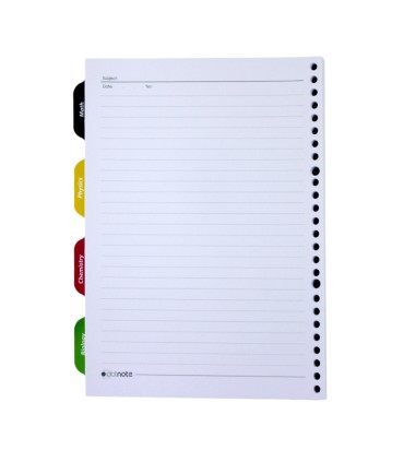 یدک دفتر کلاسور 26 حلقه دات نوت 100 برگ طرح My Science