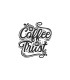 استیکر طرح in coffee we trust