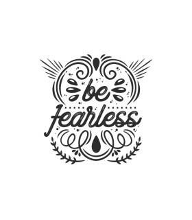 استیکر طرح be fearless