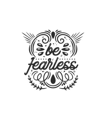خرید اینترنتی استیکر طرح be fearless