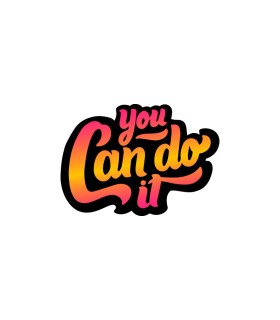 استیکر طرح you can do it