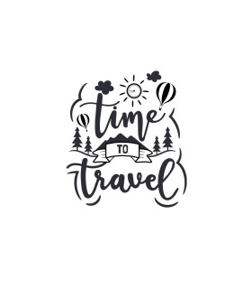 استیکر طرح time to travel