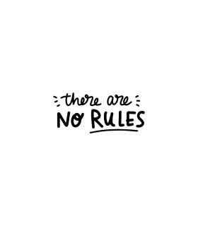 استیکر طرح there are no rules