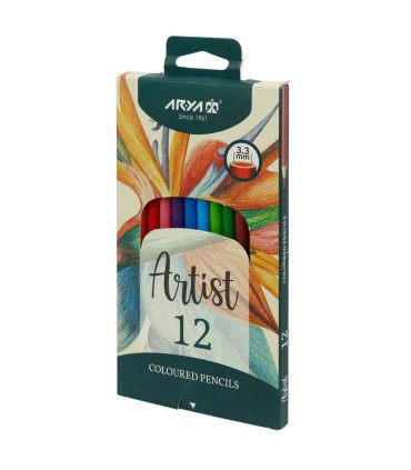 مداد رنگی 12 رنگ آرتیست آریا کد 3601