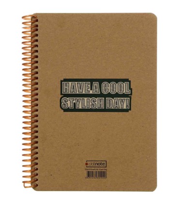 دفترچه سایز A5 سیمی 100 برگ دات نوت سری Coolanimals طرح گورخر باحال