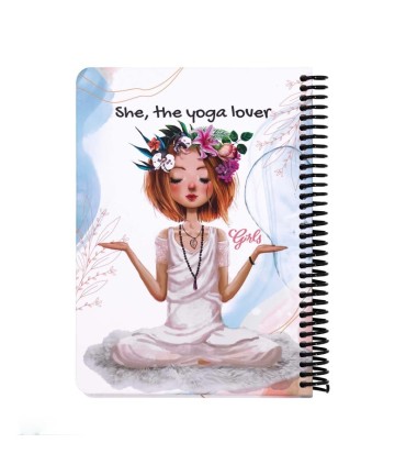 دفتر یادداشت دات نوت سری دختران-طرح yoga lover 2