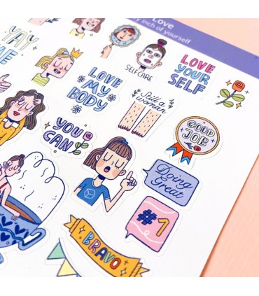 مجموعه استیکر خود دوستی