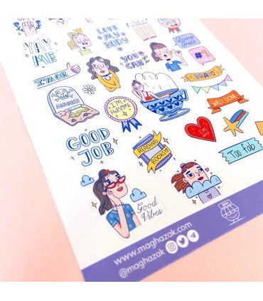 مجموعه استیکر خود دوستی